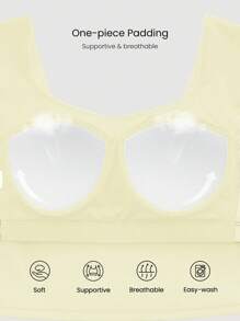 GLOWMODE FeatherFit™ 吸汗亮泽柔软吸汗内置文胸背部扭纹甜心领运动背心低冲击瑜伽普拉提工作室日常休闲装