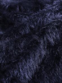 CosyJoli 大码女式毛衣 露肩毛绒短款开衫 短款开衫 海军蓝开衫 毛绒开衫 披肩开衫 秋冬 - 藏蓝色 - 查看 7