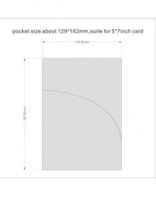 10 件口袋婚礼邀请函封面，订婚 XV 生日洗礼简单邀请函信封，5*7 英寸邀请函，DIY 邀请函礼物毕业生日装饰派对装饰单身派对 - 彩色 - 查看 9