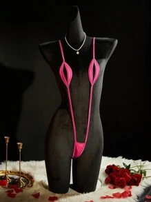 SpicyHot 极其性感迷人的女士细肩带紧身衣、束身内衣、外出装 - 玫紅色 - 查看 1