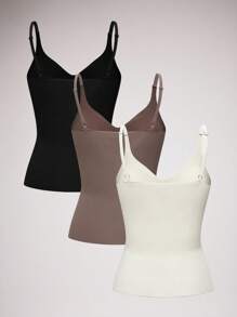 SuitURBody 3 pièces Camisole de femme avec soutien-gorge amovible rembourré