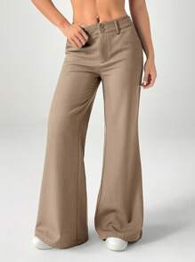 SHEIN PETITE New Style Autumn Winter Low-Waist Casual Personalized Suit Trousers