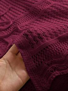 CosyJoli Plus Size Comfortable Casual Vacation Crochet Front Tie Loose Fit Women Apricot Cropped Long Sleeve Cardigan,Fall Clothes For Women Autumn,Slightly Sheer