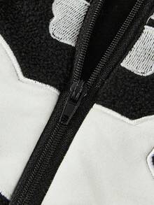 Cozy Pixies 1pc Halloween Skeleton Pattern Baby Sleeping Bag - Black - View 7