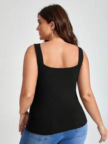 Firerie Top con encaje en contraste ancho con tira