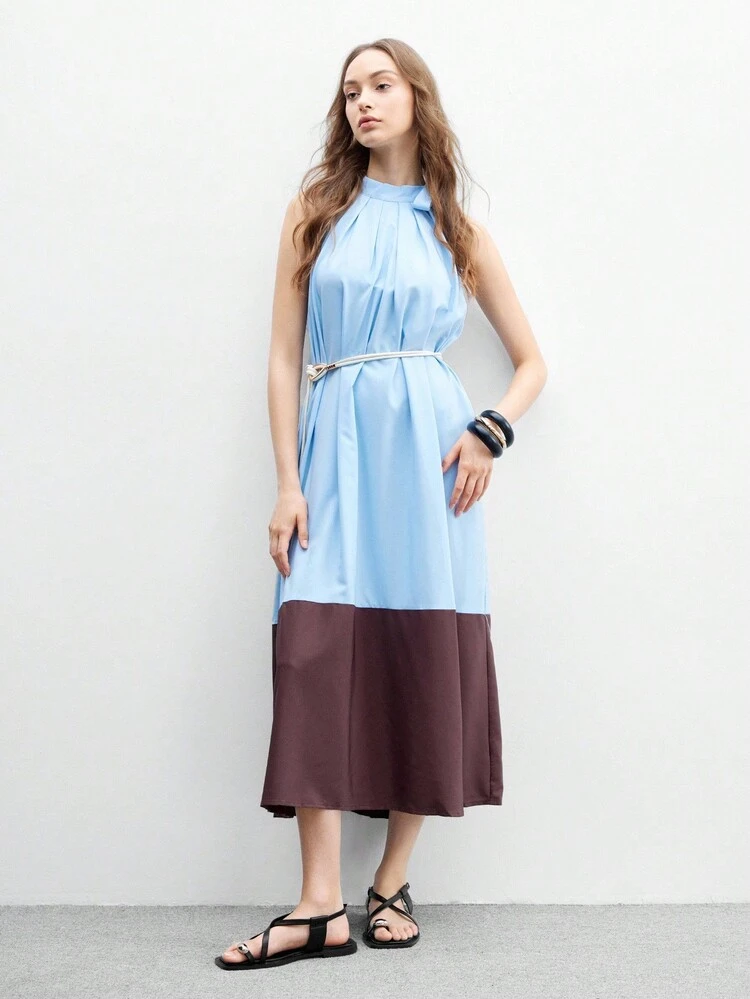 CUCCOO BIZCHIC Women's Comfortable Casual Flat Sandals, Toe-Thong Design With Metal Buckle Strap, Square Toe Leisure Sandals