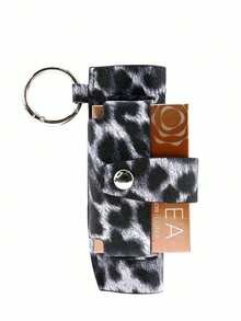 1 件时尚豹纹皮革保护套，适用于 IQOS Iluma One 保护套，适用于 Iluma One 保护套配件，皮革和帆布材质精选，易于清洁，返校用品