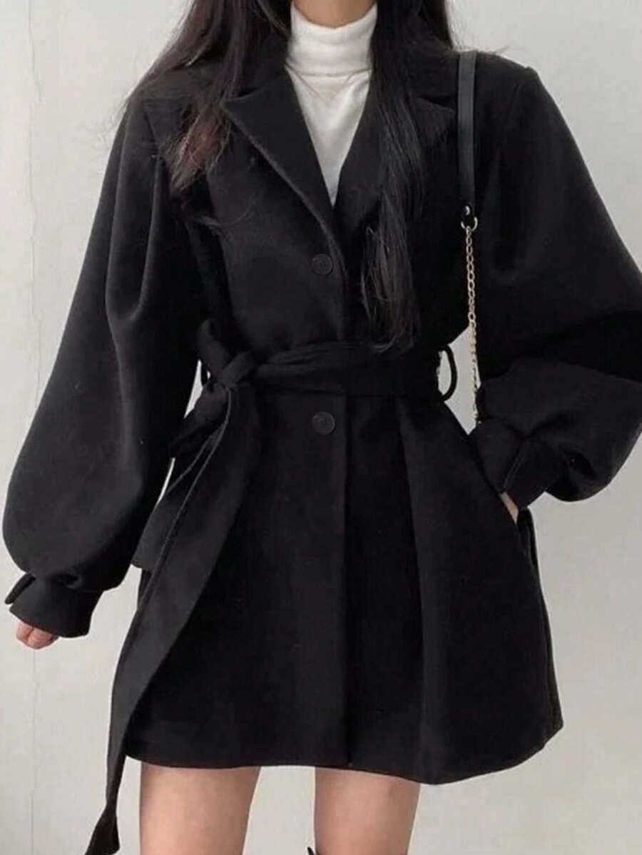 INAWLY 全新优雅系带长袖女式夹克