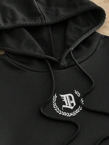 Manfinity VCAY 2 件套男士休闲针织连帽衫运动服男士黑色两件套运动服套装男士黑色连帽衫和慢跑裤套装男士黑色运动服套装男士黑色运动服黑色两件套男士男士黑色两件套男士连帽衫和运动裤套装男士运动服套装男士慢跑裤套装男士两件套运动服 - 黑色 - 查看 5