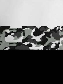 Manfinity Homme Men's Fashion Casual Camouflage Contrast Color Patchwork T-Shirt And Pants Set - Grey - View 4