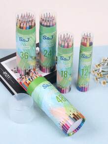 12/18/24/36/48色高品质彩色铅笔，适合学生和成人，日常绘画创作，可作为送给朋友或亲戚的礼物，适合儿童开学季 - 彩色鉛筆套裝 - 查看 15