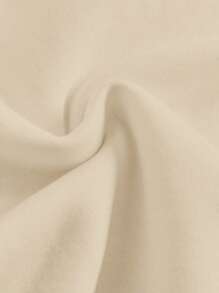 SHEIN Leap Crew Leopard Print Letter, Tween Girl Casual Long Sleeve Hooded Thick Sweatshirt, Suitable For Autumn/Winter Fall - Beige - View 7