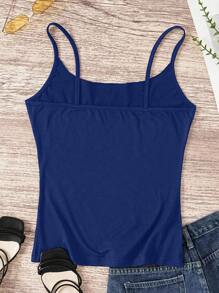 INAWLY Women's Fashionable Eye Print Slim Fit Tank Top For Summer - Blue - View 2