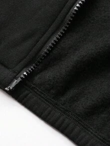 DAZY Baby Boy Letter & Lamb Wool Patchwork Contrast Color Long Sleeve Jacket Thermal Lined,Winter