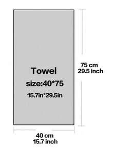 SHEIN QIBHI 1/3 Pcs Plain Color Satin Bath Towel, Absorbent & Soft, Bathroom Towel Back To School For Beauty Salon Home Bathroom