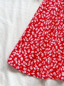 Soleia Ditsy Floral Criss Cross Tie Backless Cami Dress