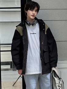 DAZY 青少年（男童）秋季棉服外套 - 黑色 - 查看 5