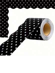 1 قطعة حافة لوحة نشرة سوداء، 32.8 قدم من الحواف المموجة السوداء لوحة النشرة، السبورة البيضاء، لوحة الفلين، الخزانة، ديكور الغرفة، ديكور المكتب، وديكور الفصل الدراسي للعودة إلى المدرسة - متعدد الألوان - مشاهدة 17