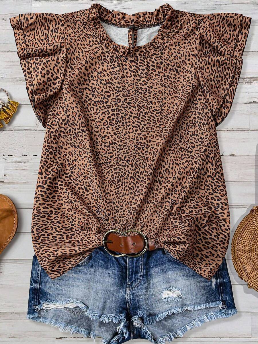 Linhara Áo cánh tay lửng họa tiết hoa giản dị dành cho nữ - Nhiều màu - Xem 1