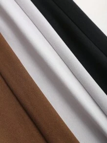 Sweetra 3 件套女式喇叭裤紧身休闲街头风格折叠低腰裤套装，黑色/灰色/棕色 - 彩色 - 查看 8