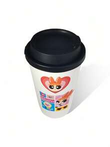 THE POWERPUFF GIRLS X SHEIN Blossom Pattern Paper Cup - Cartoon Party Cups, Heat-Resistant Drinkware - Multicolor - View 6