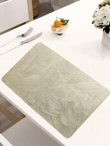 SHEIN 1-8 miếng lót đĩa PVC hình chữ nhật đơn giản, có thể giặt, dễ vệ sinh, có thể lau chùi, không trơn trượt, chịu nhiệt, miếng lót bàn ăn, màu Acacia ngọt ngào, miếng lót đĩa thanh lịch, cách bày bàn, miếng lót bàn bếp, trang trí tiệc cưới ngày lễ - Nhiều màu - Xem 13