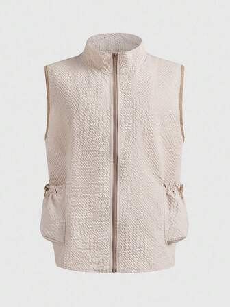 Street Life Chaleco sólido de color casual y versátil para hombres