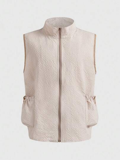 Street Life سترة رجالية كاجوال متعددة الاستخدامات ذات لون أحادي وملمس متناسق