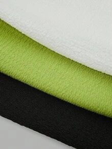 Sweetra 大码女式纯色简约不对称领口针织上衣，适合外出、度假、海滩、可爱上衣、机场旅行