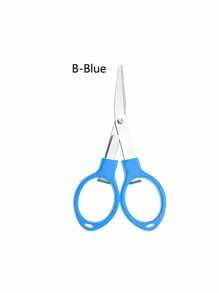 1 件精致折叠小剪刀，锌合金 8 字形弹力剪纸剪刀，多功能剪刀，适用于办公室、户外旅行和钓鱼 返校，返校，学校用品 - 彩色 - 查看 14