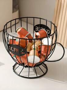 1 件北欧风格金色咖啡胶囊收纳架，轻奢家居零食收纳架，咖啡厅酒吧展示架 - 彩色 - 查看 4