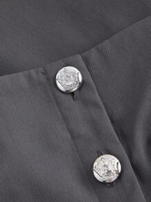 SHEIN MOD Women's Gray Vest, Blazer & Trousers Suit Set,Office Siren, Fall Sets,Business Casual Women,Women Two Pieces Sets,Two Pieces Pants Set