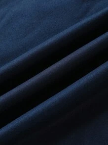 EMERY ROSE Plus Size Women's Fashion Sweatshirt Slogan Letters Pattern Printed Round Neck Sweatshirt Fall Cloth For Women Winter Autumn - Navy Blue - View 3