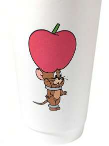 TOM & JERRY X SHEIN Mouse Print Paper Cup, Cartoon Design Party Cup - Multicolor - View 4