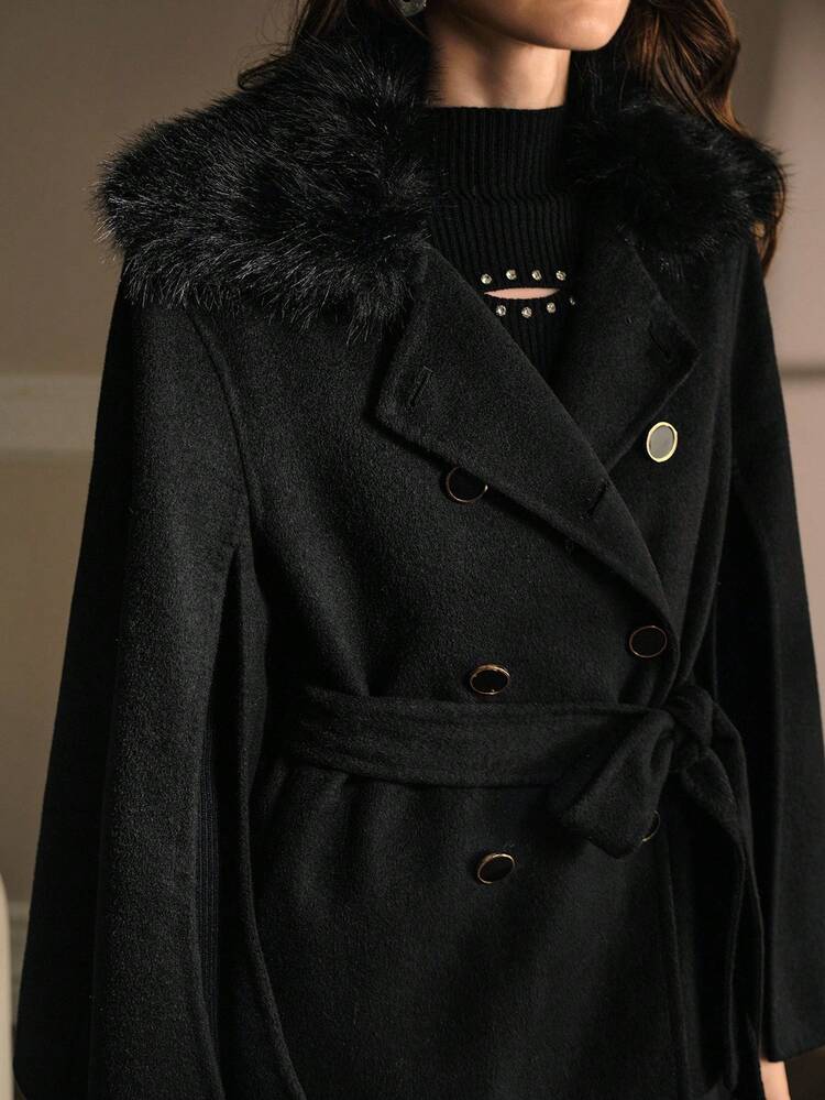 WOOL BELTED OVERCOAT