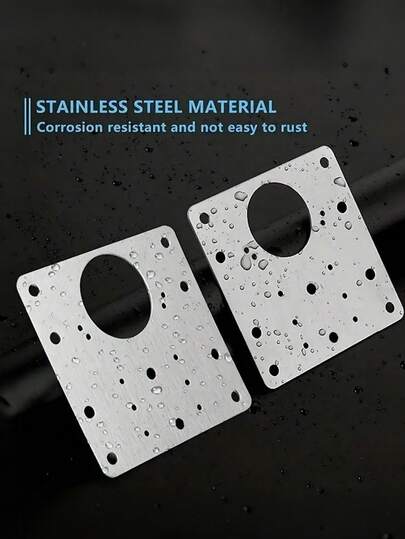 4/8 st reparationssats för skåpgångjärn i rostfritt stål - enkelt att fixa skåpdörrar med platta fästen och skruvar