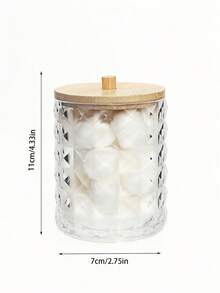 1PC/3PCS Nampan Organizer Makeup Akrilik Motif Berlian, Kotak Penyimpanan Kosmetik Akrilik Transparan, Rak Display Stoples Kamar Mandi dengan Tutup, Untuk Liburan Pantai, Koleksi Kamar Mandi, Koleksi Kamar Tidur, Kapasitas Besar, Penyimpanan Gelas - Clear - View 8