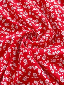 Soleia Ditsy Floral Criss Cross Tie Backless Cami Dress