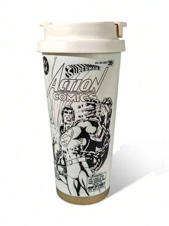 SUPERMAN X SHEIN Figure Graphic Water Bottle - Premium SUS316 Vacuum Flask, 24 Hour Temperature Retention