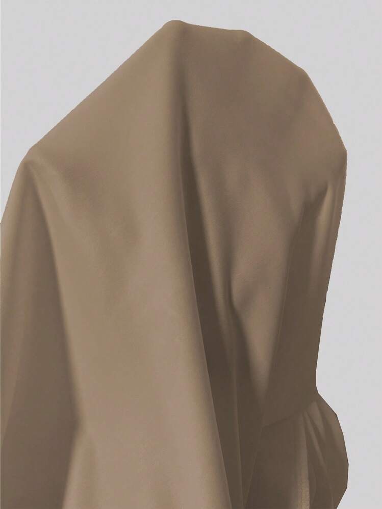 Franclia Mono blanco sin mangas de cuello redondo elegante para mujer, primavera/verano - Caqui - Añade 4