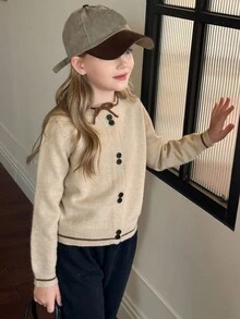 DAZY Tween Girls Cardigan Fall/Winter - Apricot - View 7