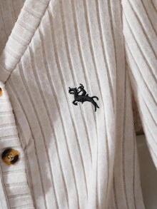 少女正装通勤背心+百褶裙针织套装 - 杏色 - 查看 8