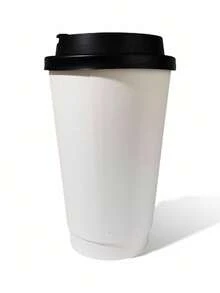 SUPERMAN X SHEIN Vaso de fiesta inspirado Vaso de papel de un solo uso con gráfico de figura - Blanco y Negro - Ver 2