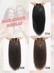 ZERO-NET 14英寸女士假发片，真人发丝，8英寸x8英寸底座，适合头发稀疏的女性。 - S3 - 查看 14