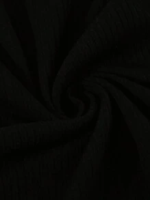 Sparklyn 青少年女孩修身衬衫裙，带百褶裙，长袖休闲连衣裙 - 黑色 - 查看 7