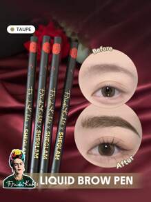Frida Kahlo X SHEGLAM Brow Icon 液體眉筆-灰褐色 眉筆 品牌 美容 化妝 化妝品 適合女性與女孩 完美搭配冬季春季 Y2K 時尚 流行 生日 情人節禮物 假期 派對準備就緒 最佳顏色 - Taupe - 查看 1
