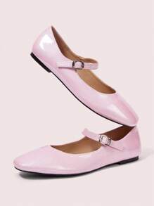 CUCCOO DOLLMOD Women's Sweet&Charming Pink Crystal Design Flats - Pink - View 9