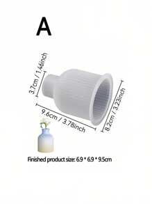 DIY滴胶模具北欧轻奢条纹清新简约树脂花瓶硅胶模具 - 無色 - 查看 9