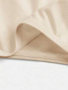 SHEIN BASICS Bộ 3 áo liền quần dệt kim màu trơn không tay cổ tròn thoải mái cho nữ - màu nâu - Xem 8