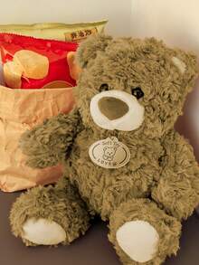 POKOJA LAND 1 件柔软毛绒泰迪熊填充动物棕色优质毛绒玩具情人节礼物生日礼物复活节礼物节日装饰家居装饰优质沙发泰迪熊温柔拥抱柔软可爱毛绒泰迪熊 Teezes 温暖礼物创意优质蓬松填充玩具卡哇伊泰迪熊舒适家居配件节日礼物浪漫礼物贴心礼物 - 彩色 - 查看 8